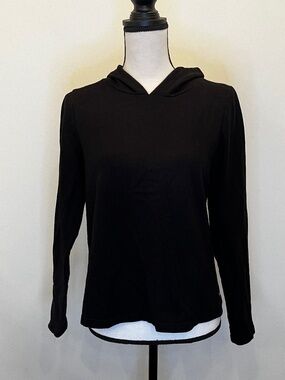 Z by Zella Black Crisscross Open Back Hoodie